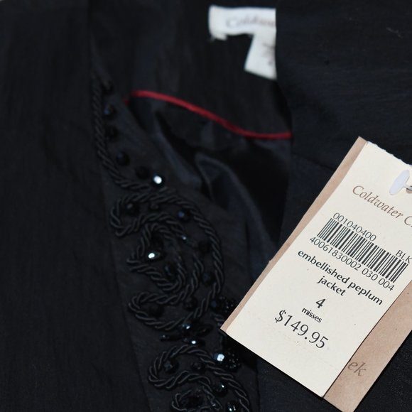 Coldwater Creek Peplum Jacket NWT - Picture 3 of 3